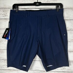 RLX Ralph Lauren Performance Golf Shorts Mens Size 33x9 Navy Polka Dot NWT $115